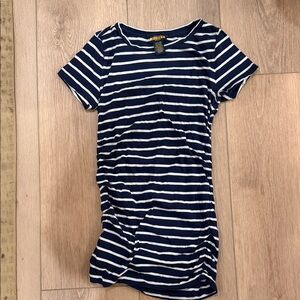 Ralph Lauren Navy and White Striped Top